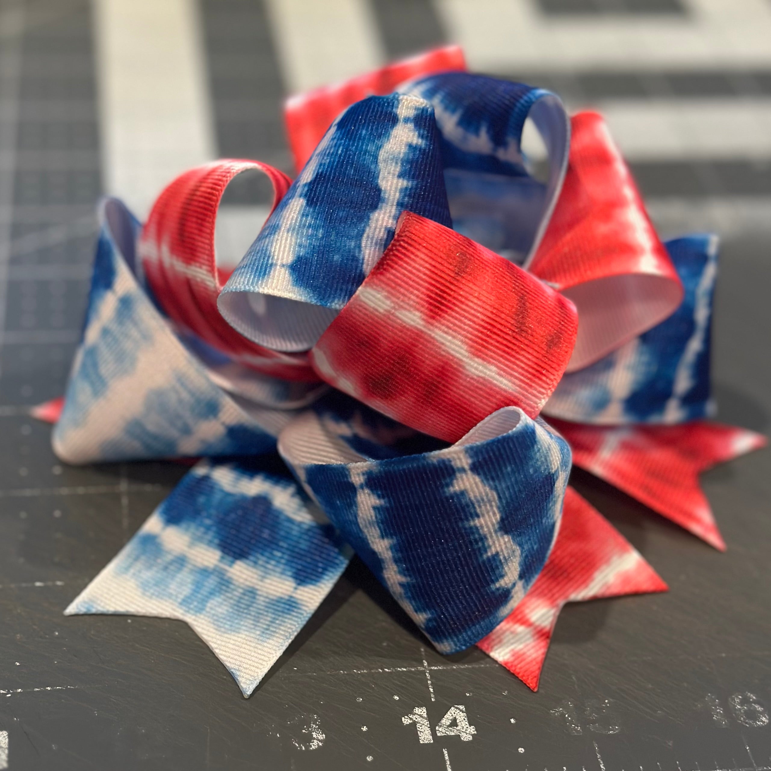 Red & True Blue Tie-Dye