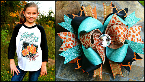 Happy Fall Y'all - Raglan/M2M Bow Discount