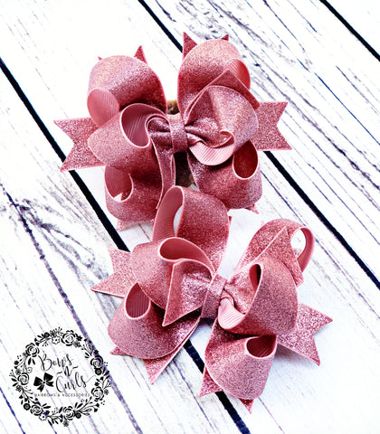 {{Metallic Rose Dazzle}} **Bitty Single and Piggies**