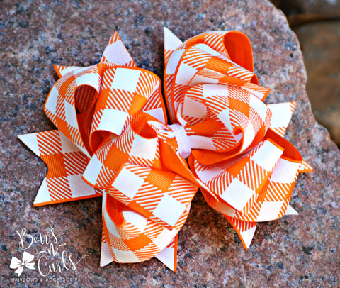 {Summer Picnic} - Orange Plaid