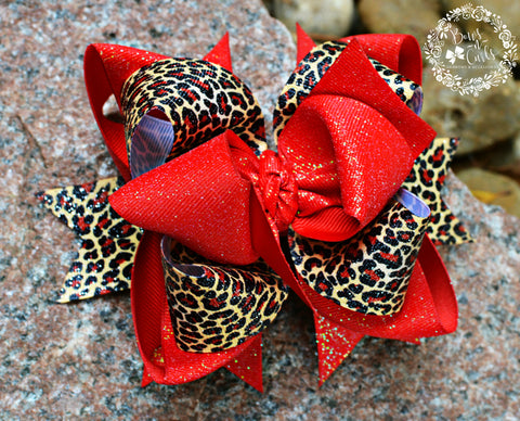 {{Red & Wild}} Dazzle w/knot center