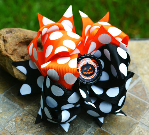 Fifty-Fifty Haunted Pumpkin