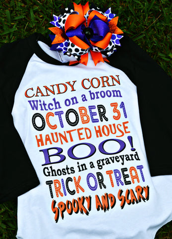 Trick or Treat - Raglan/M2M Bow Discount