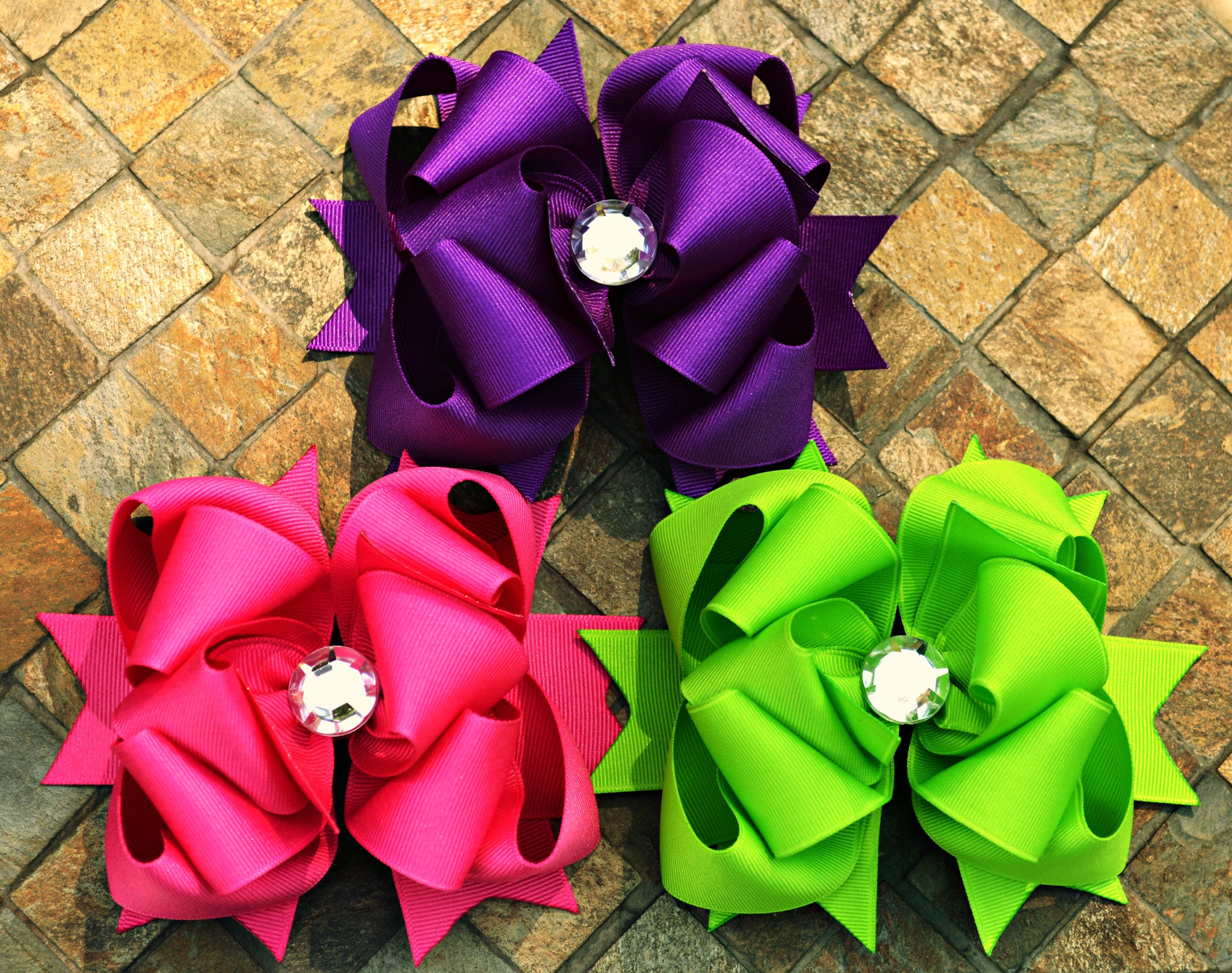 Batty for Bows Bundle Deal - Limited Edition Colors - Sugar Plum, Raspberry Rose, Lypple
