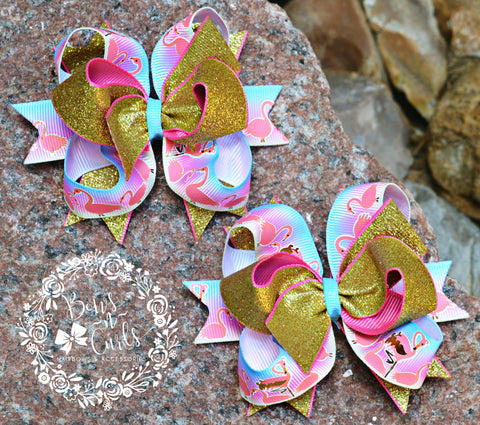 {Dazzling Flamingos} Bitty or Piggies