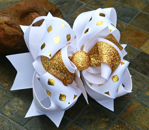 Glitzy Duo - White