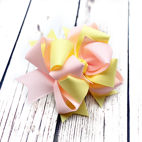 {{ Light Pink and Baby Maize - Dazzle Duo }}